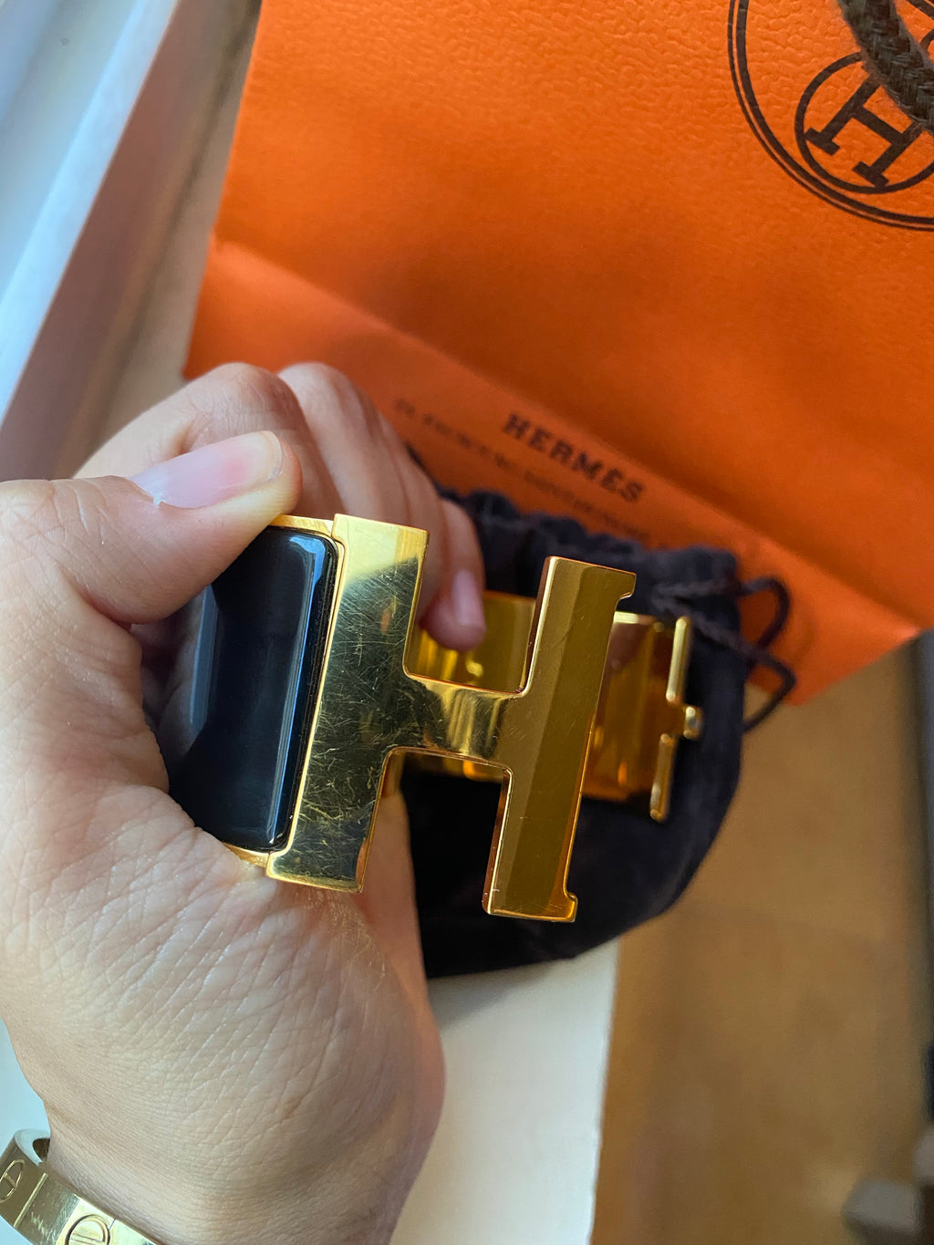 Preloved Hermes Wide Clic Clac XL Pm Size
