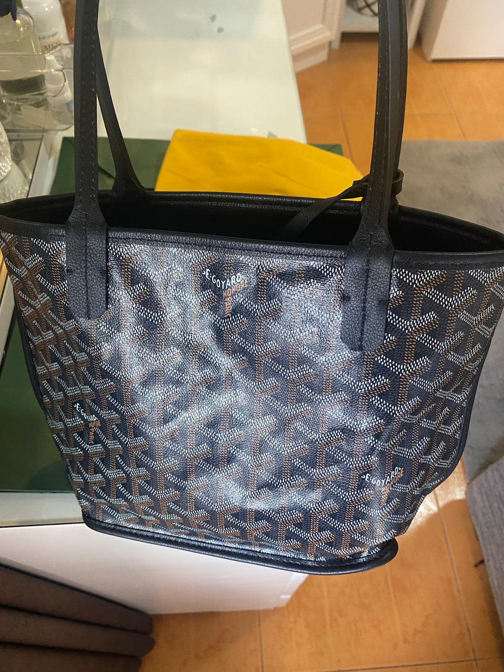 Goyard Grey Reversible Anjou Mini Bag – The Closet