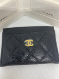 Brand New Chanel Classic Card Holder Caviar Gold Hardware