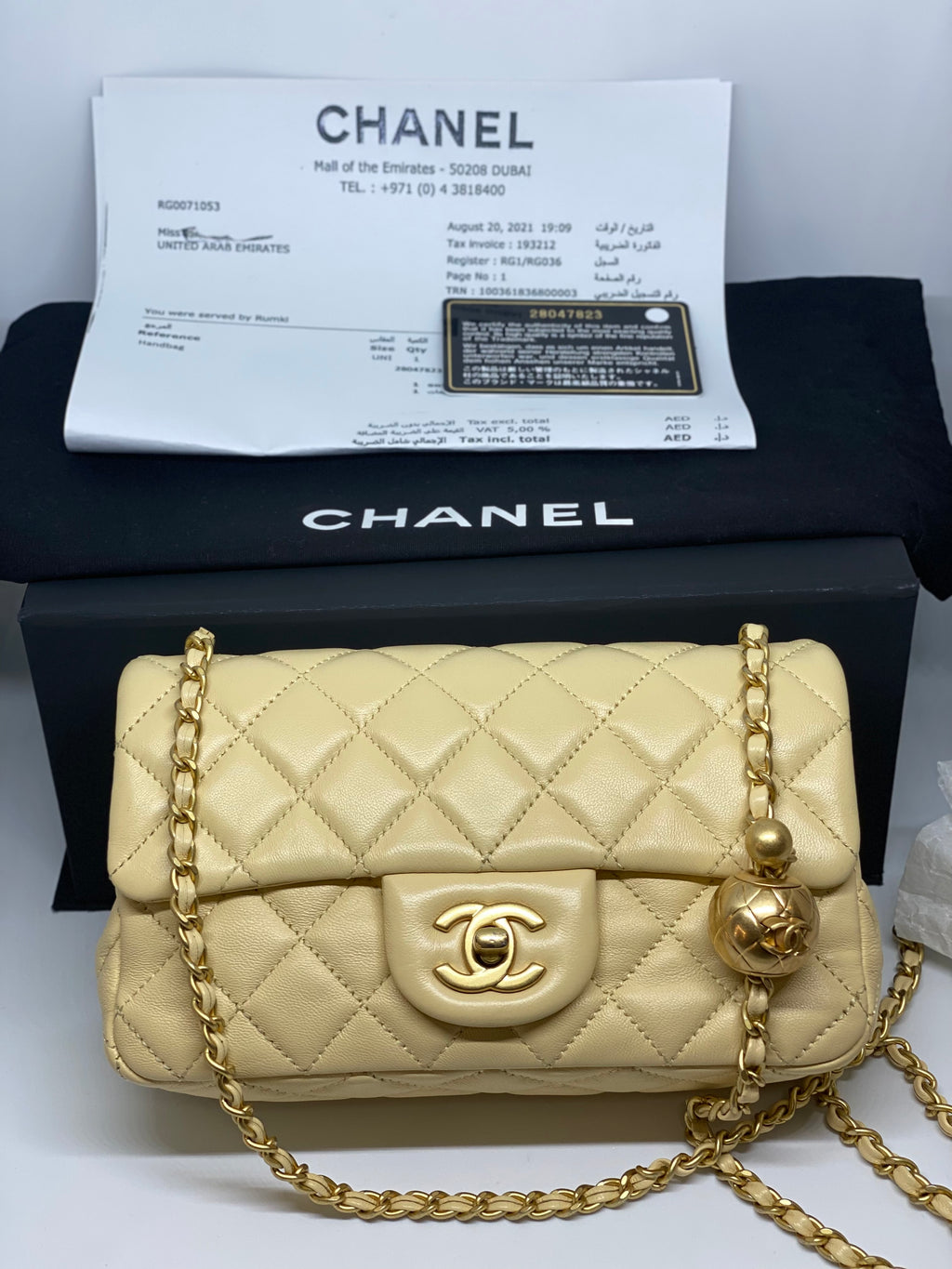 Chanel Pearl Crush Mini Square Flap in Black Lambskin AGHW – Brands Lover