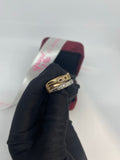18 Karat Tricolor Trinity Ring Cartier Inspired With Diamonds Size 6 Pawnable