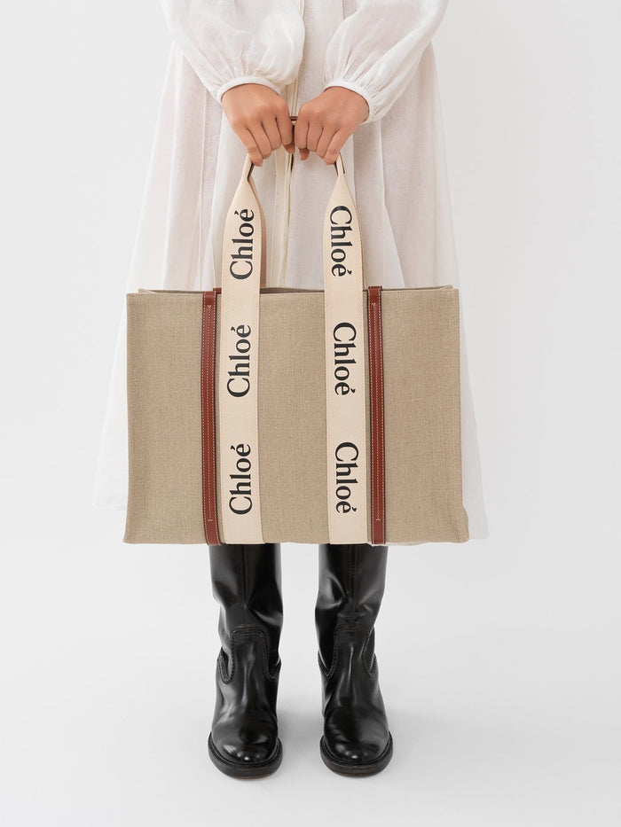 Brand New Chloe Large Woody Tote Bag